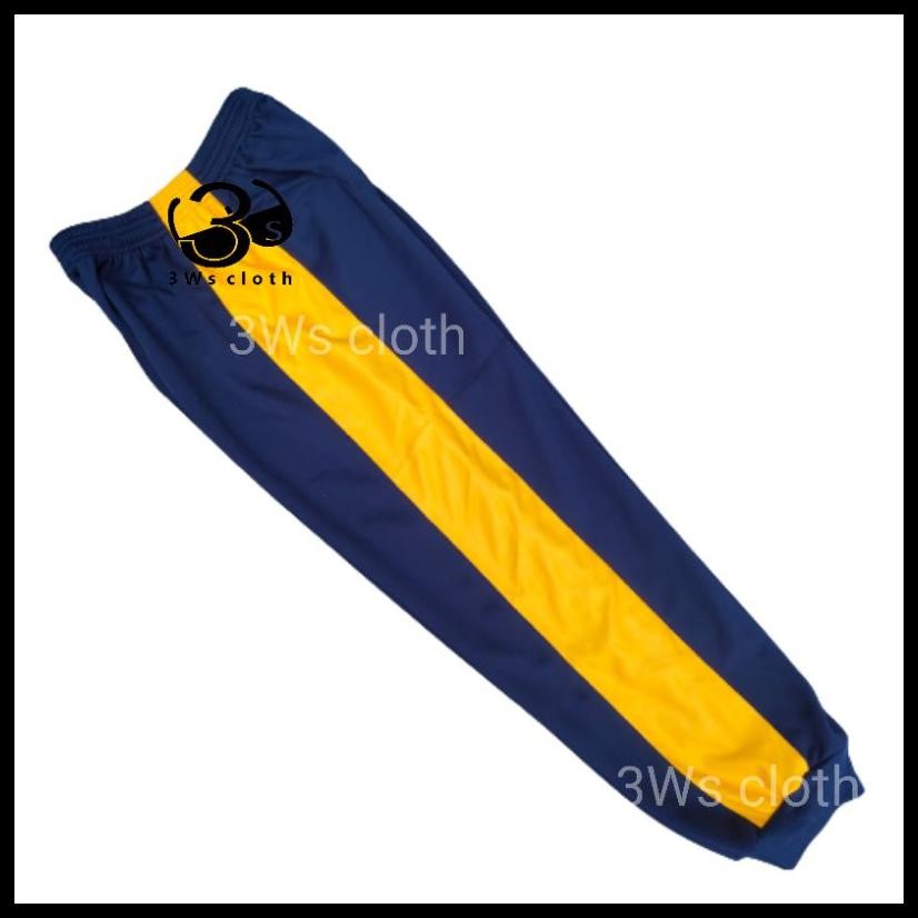 CELANA ANAK SEKOLAH TK SD| TRAINING OLAHRAGA ANAK TK SD DONGKER/NAVY STRIP KUNING