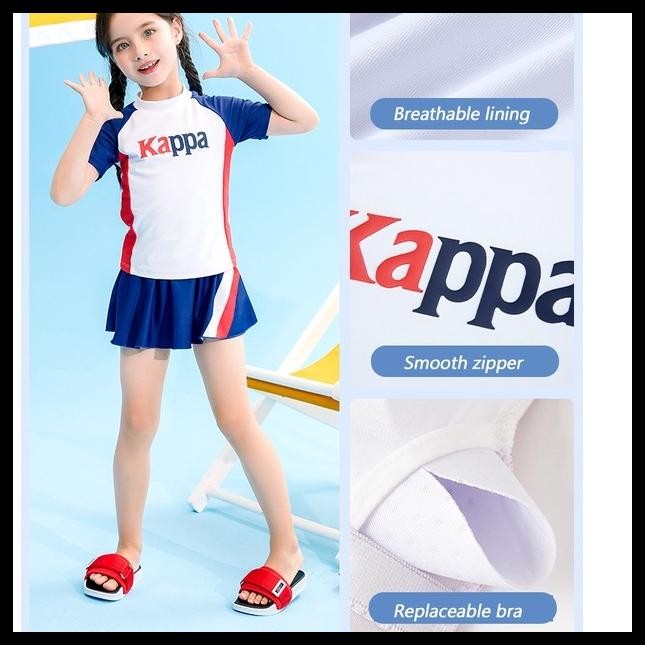 KAPPA GIRL'S SWIMWEAR YOUTH KIDS BATHINGSUIT SWIM DRESS 2 PIECE SET