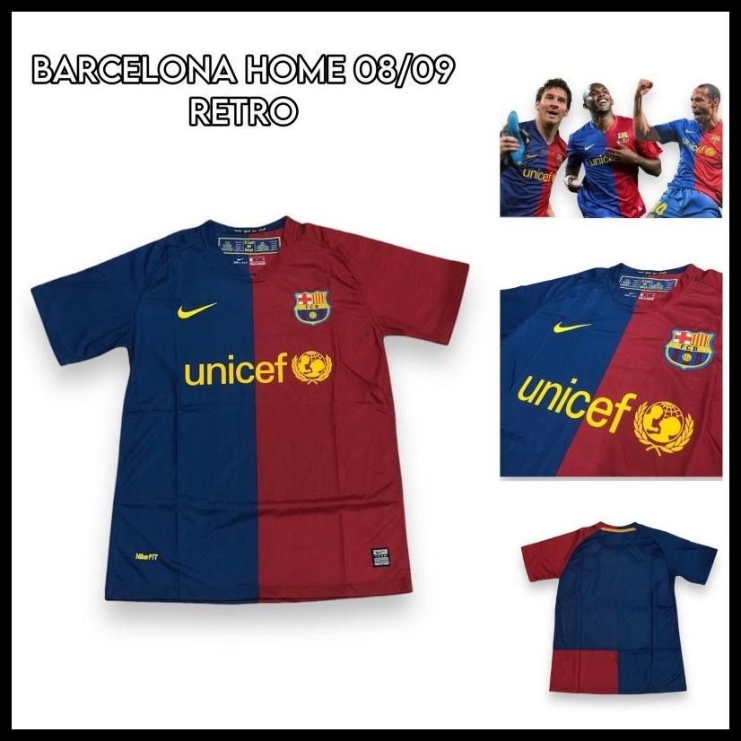JERSEY RETRO BARCELONA FINAL ROMA 2009 JERSEY GRADE ORI THAILAND