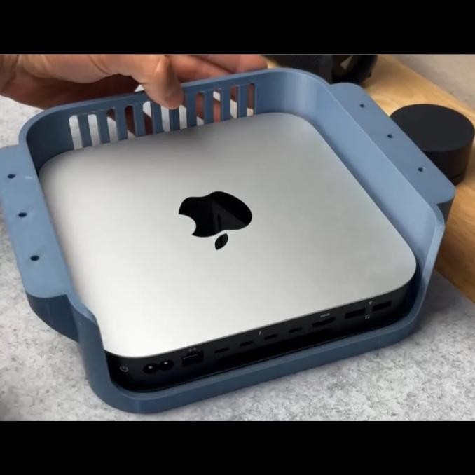 3D Print Apple Mac Mini M1 Stand Bracket Under Desk Bawah Meja Full Size New Stok