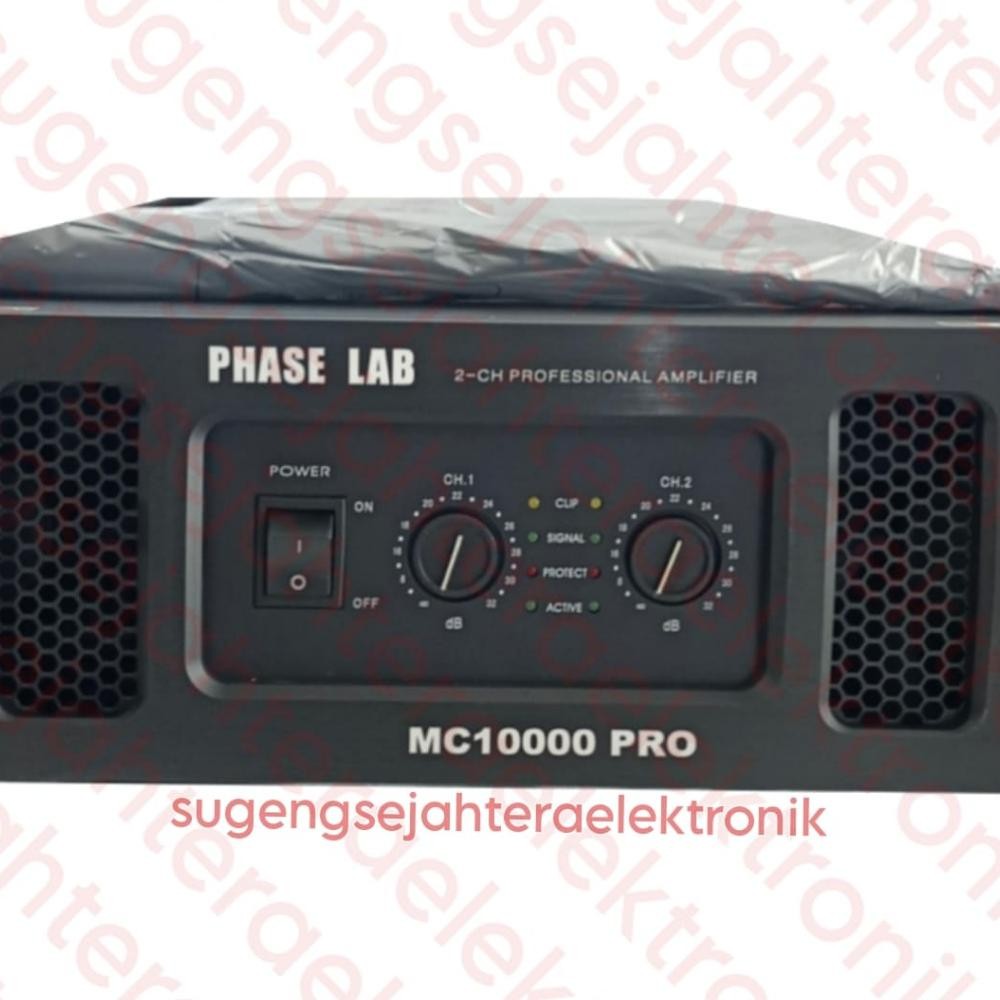 Byp-27 Power Amplifier Phase Lab Mc 10000 Pro Original 2 Channel (Harga Sudah Termasuk Packing Kayu)