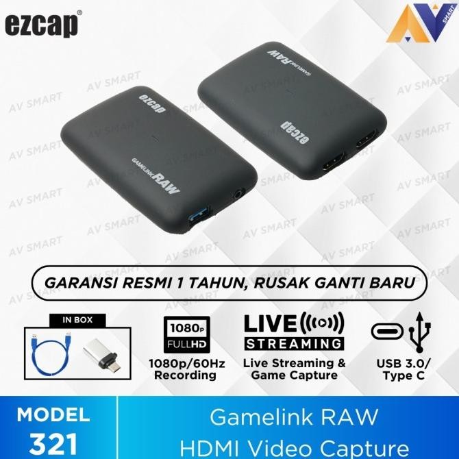 Ezcap321 / Ezcap 321 Usb 3.0 Hdmi Capture Gamelink Raw Capture New Stok