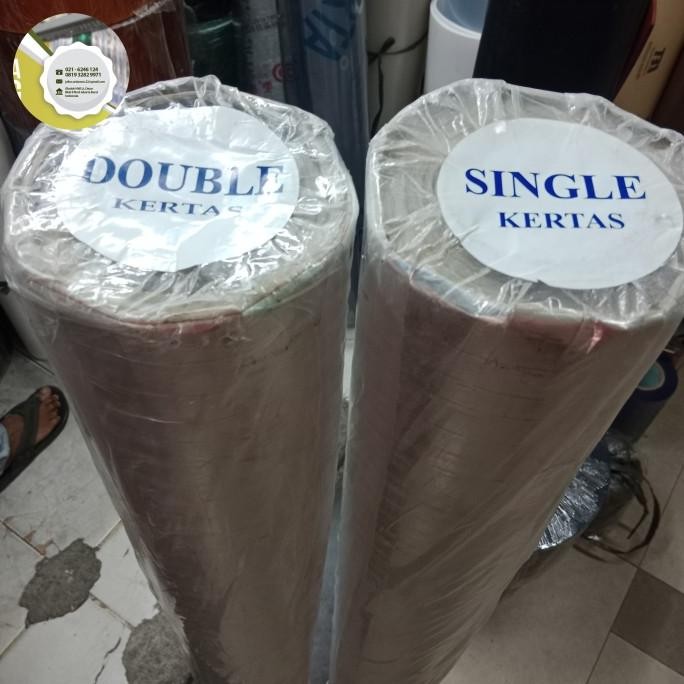 ALUMUNIUM FOIL ATAP ROLL DOUBLE BENANG / DOUBLE SIDE DUA SISI