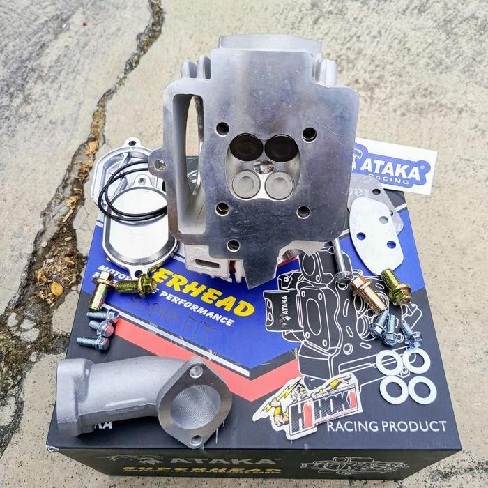 Ataka Racing Cylinder Head Kop Klep 4 Porting Cnc Honda Grand C Series Win 100 Supra Prima Supra X R