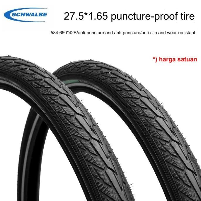 Schwalbe Ban luar Sepeda MTB 27.5 x 1.65 inch Road Cruiser Untuk Aspal