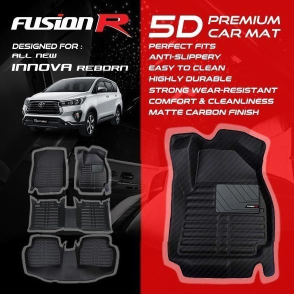 Fusion R Karpet Mobil 5D Innova Reborn / Premium Car Carpet Carbon
