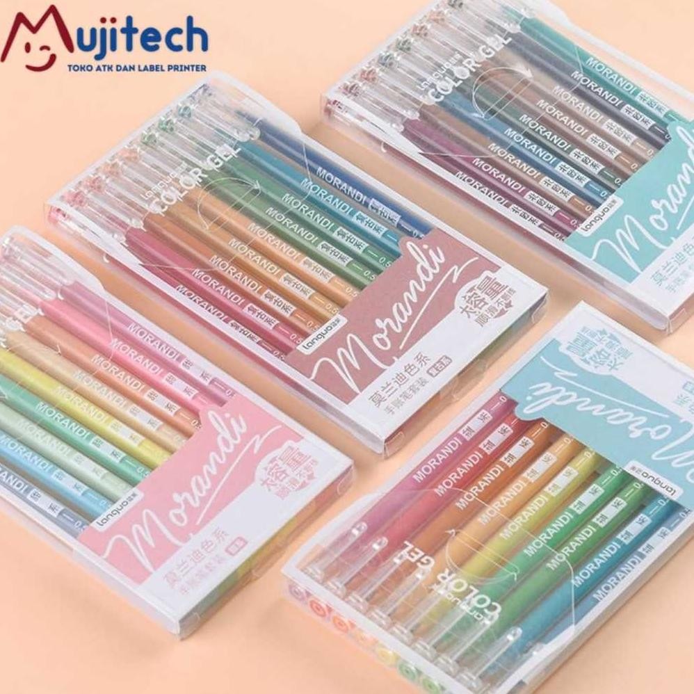 

GA24 ad-532 ORIGINAL LANGUO MORANDI REAL COLORS GEL PEN SET 9 WARNA Original Viral