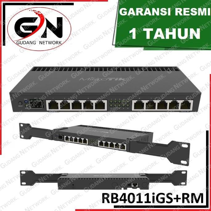 

BEBAS ONGKIR - Mikrotik Router indoor RB4011iGS+RM / RB4011 / mikrotik rb4011