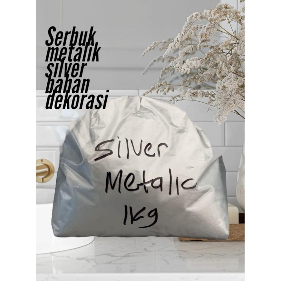 

TERLARIS - Serbuk Silver Metalic/Pewarna Silver/Powder Silver/Brownmas Silver/Bah