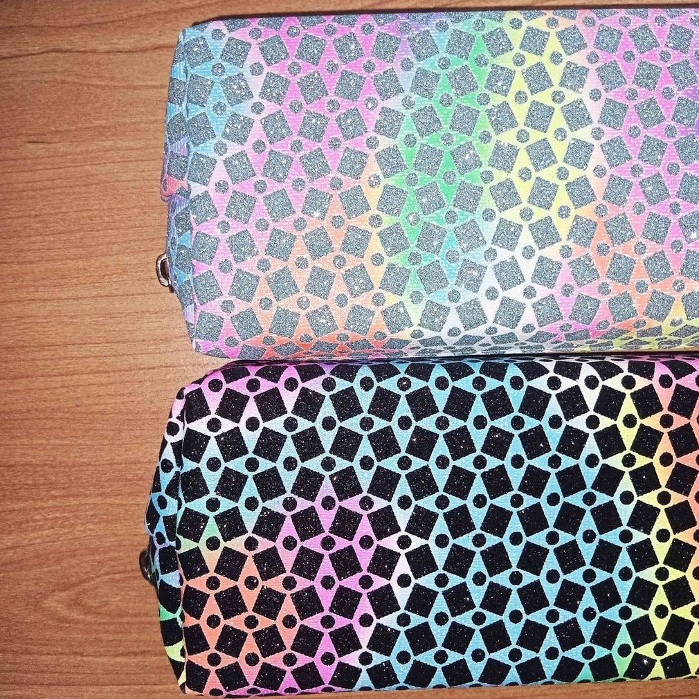 

DWL-49 uk-68 Fancy Pencil Case Rainbow Glitter PC-502 Tempat Pensil Kain Viral Termurah