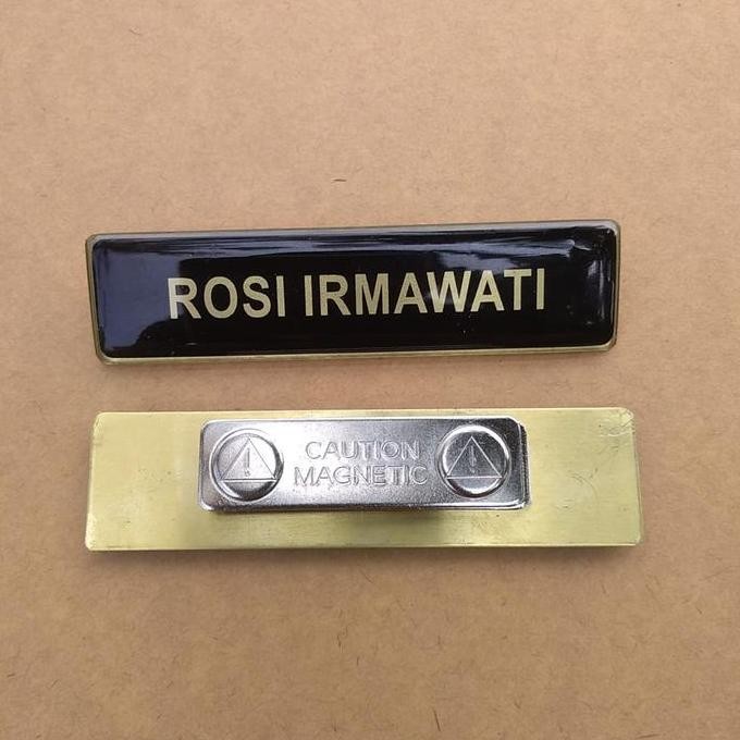 new  Paket Lengkap Nametag / Pin Nama ASN PNS / Pin Korpri FR Digital - Akrilik & Kuningan name tag 