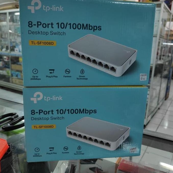 TERBARU - tp link 8 port switch hub tl-sf1008D tplink TLSF100D