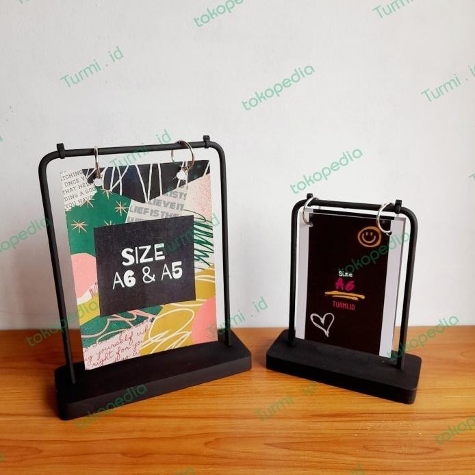 

new !!! Stand Gantungan Menu Promo Nomer Meja Kalender kayu Resto Cafe murah