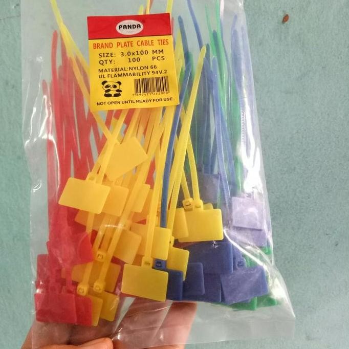 

new !!! Kabel ties label nylon marker 4 warna label tie maker murah