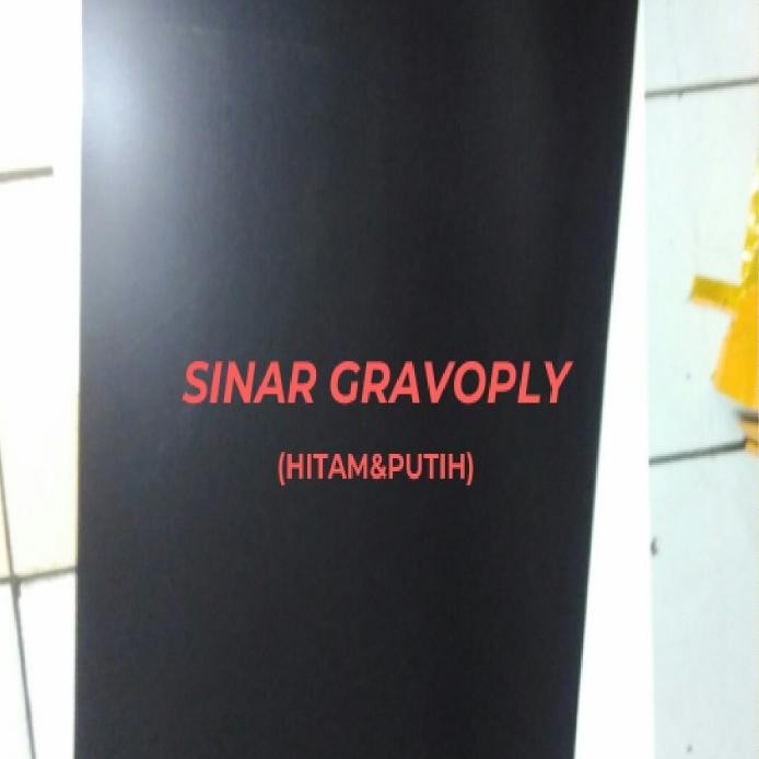 

new !!! gravoply hitam teks putih bahan gravir nametag 120x60cm tebal 1.5ml murah