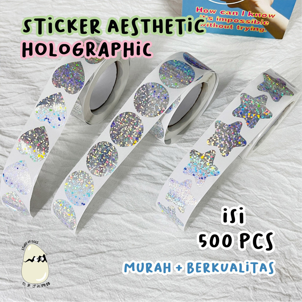 

500 pcs Sticker Roll Thank You terima kasih Cute Sticker packaging Seal Label Rose Gold Aesthetic