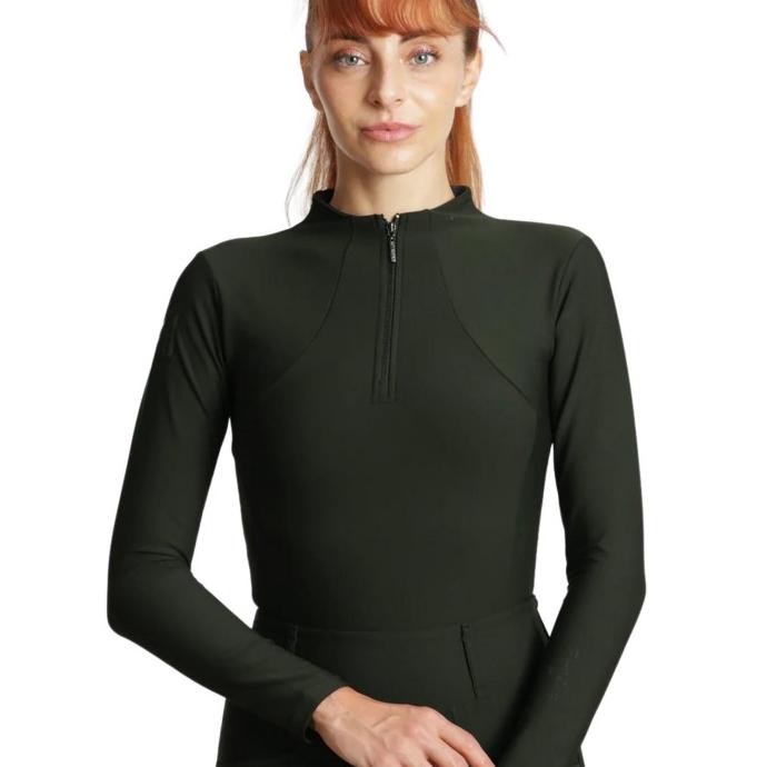 Premium Maximilian Equestrian Long Sleeve Base Layer Hunter Green Original