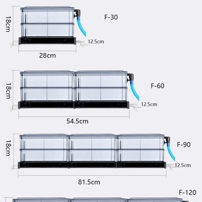 SOBO FA 90 - BOX TOP FILTER 80-100CM TRICKLE AQUARIUM ATAS 2 SUSUN F90