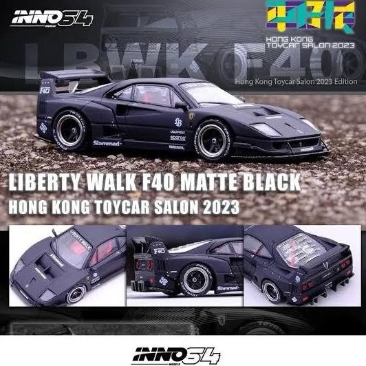 baru  INNO64 LBWK (F40) MATTE BLACK HONG KONG TOYCAR SALON 2023 INNO64 murah