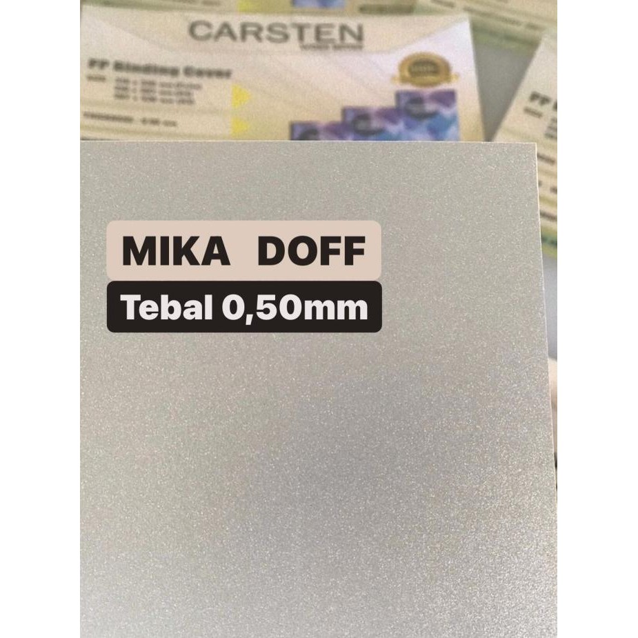 

new !!! Cover jilid mika tebal doff 0.50 mm A4 (1 pak isi 10 lembar) murah