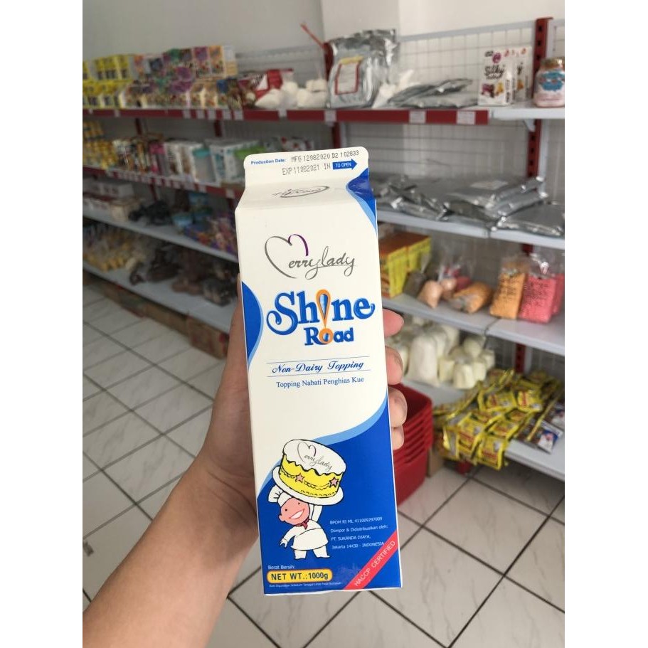 

Sale Shine Road Whip Cream 1 Kg Whipping Manis Topping Boba Minuman