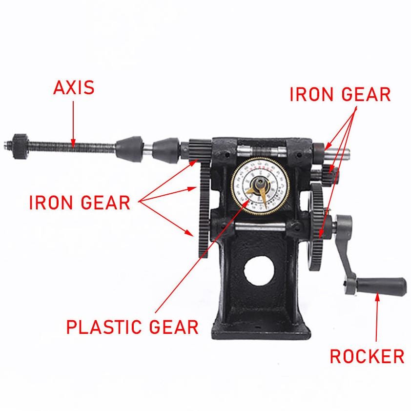 Premium Mesin Gulung Kawat Dinamo / Alat Gulung Dinamo Trafo / Kawat Model Analog Jarum High Quality