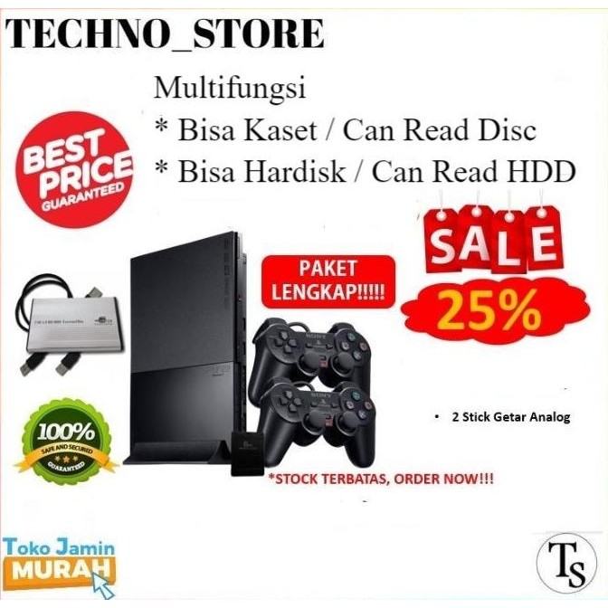 PS2 slim Hardisk - PS 2 Slim Hdd - PS2 Multifungsi - PS 2 Multi fungsi murah