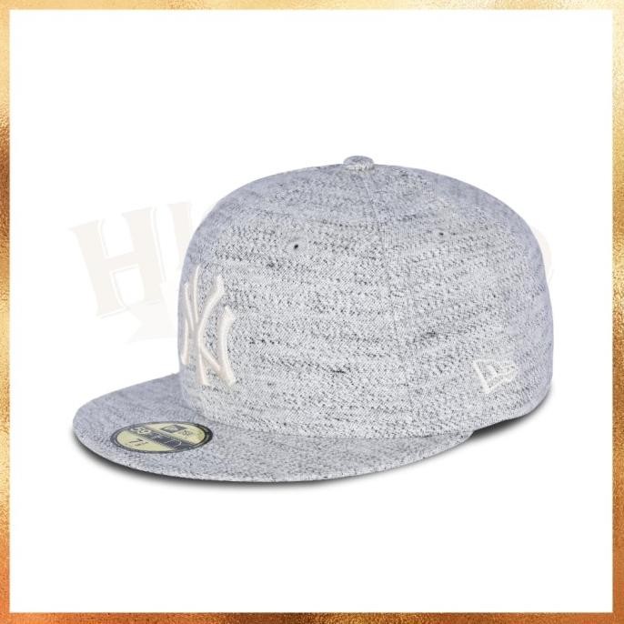 Topi New Era MLB NY Yankees Marled Cotton 59Fifty Fitted Hat Original