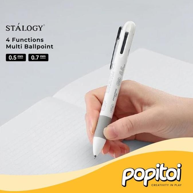 

TERBARU - Stalogy 019 Editor's Series 4 Functions Multi Pen 0.5 0.7 mm Multipen Pulpen