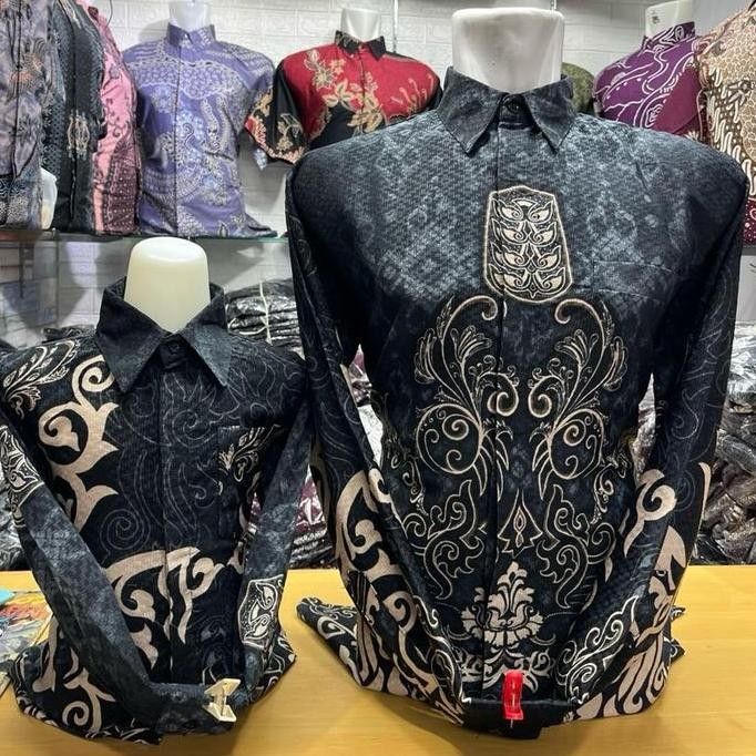 FOR SALE BATIK SERAT DOBBY TENUN AYAH DAN ANAK PAKAI FURING PREMIUM//BATIK AYAH//BATIK ANAK//BATIK S