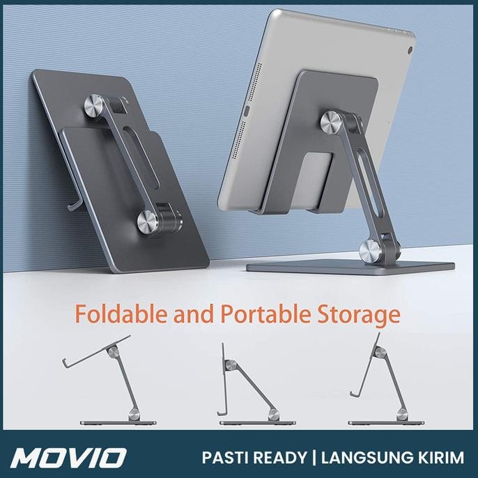 

MOVIO Stand Holder Aluminium - Dudukan Holder Tablet / Ipad / HP - BIG MRS