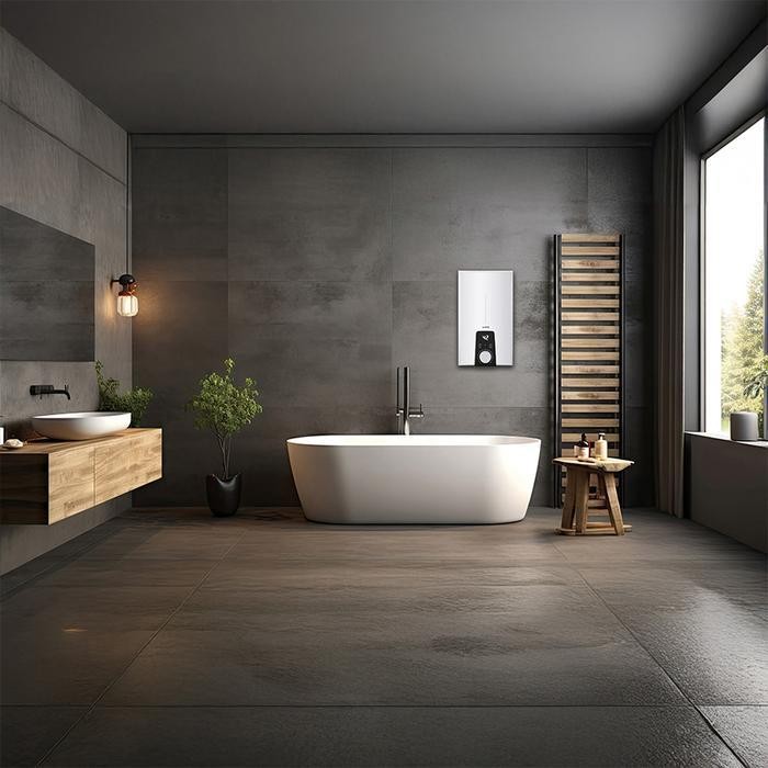 Azko Acroz Helio Water Heater Listrik Instant Pemanas Air Water Warmer Aksesori Kamar Mandi Alat Pem