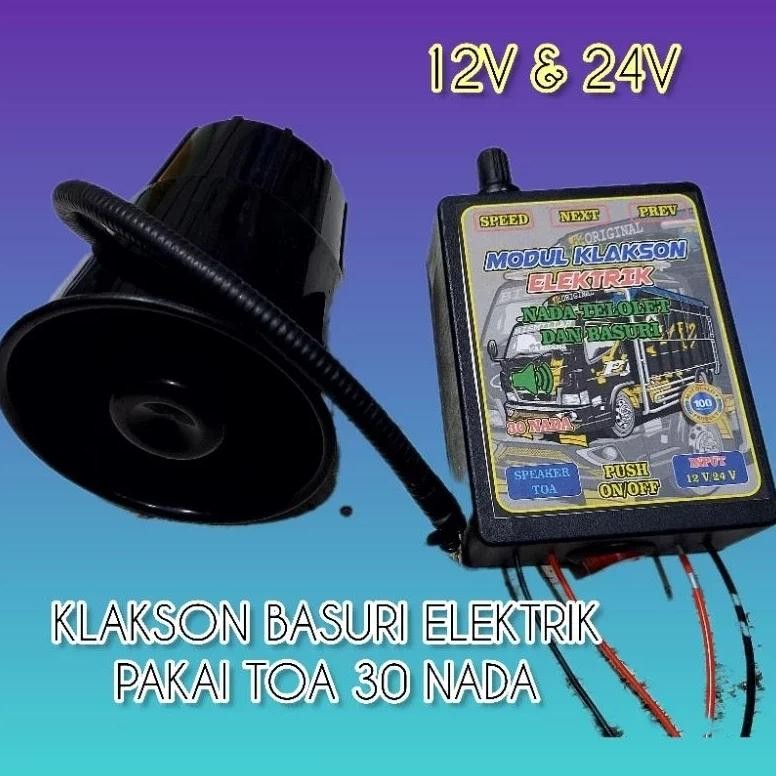 KLAKSON BASURI ELEKTRIK 30 NADA VERSI TOA 12VOLT-24VOLT