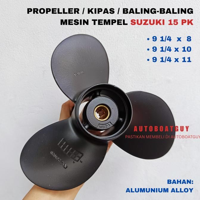 favorit] Propeller / Baling / Kipas Mesin Tempel Suzuki 15 PK / HP