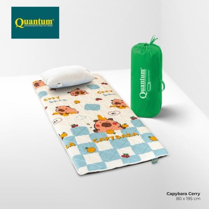 Kasur Lipat Quantum travel bed 80 cm gulung lantai matras