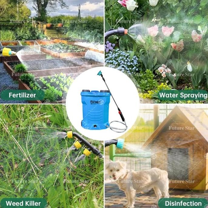 Sni Merek Farmjet Guarantee Original  Sprayer Elektrik Tangki 16 Liter Alat Semprot Tangki Semprotan