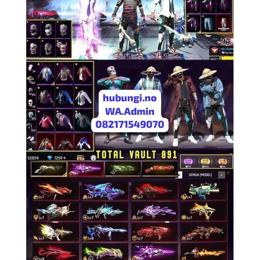 JUAL AKUN FF ORIGINAL RIEL DAN AMANAH TEPERCAYA100%RESMI