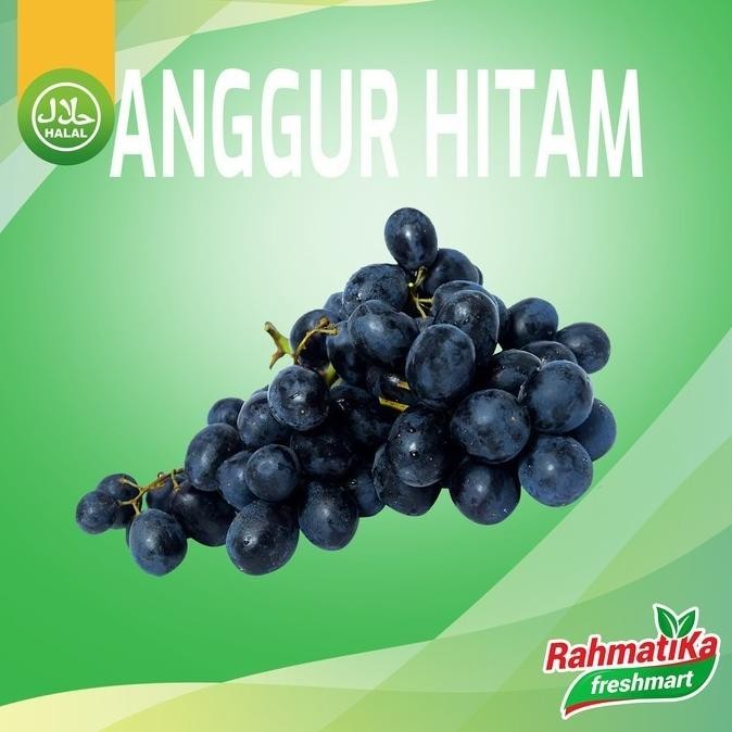 

Anggur Hitam Segar Tanpa Biji / Anggur Hitam Seedless Fresh 1 Kg