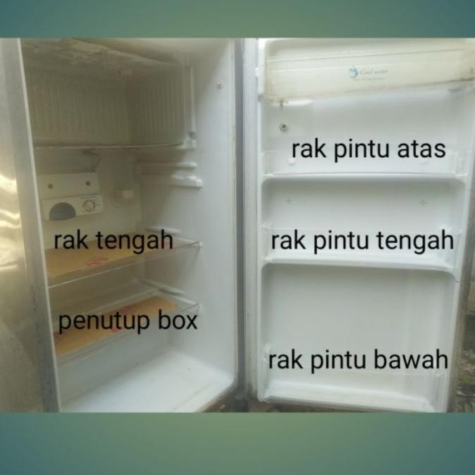 rak kulkas lemari es toshiba glacio 1 pintu custom