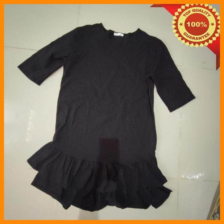 [KIR] MINI DRESS HITAM LENGAN PENDEK KOREA