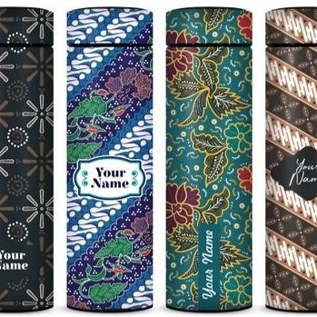 Terlaris Tumbler Led Dengan Uv Print Motif Batik Harga Sdh Termasuk Jasa Uv