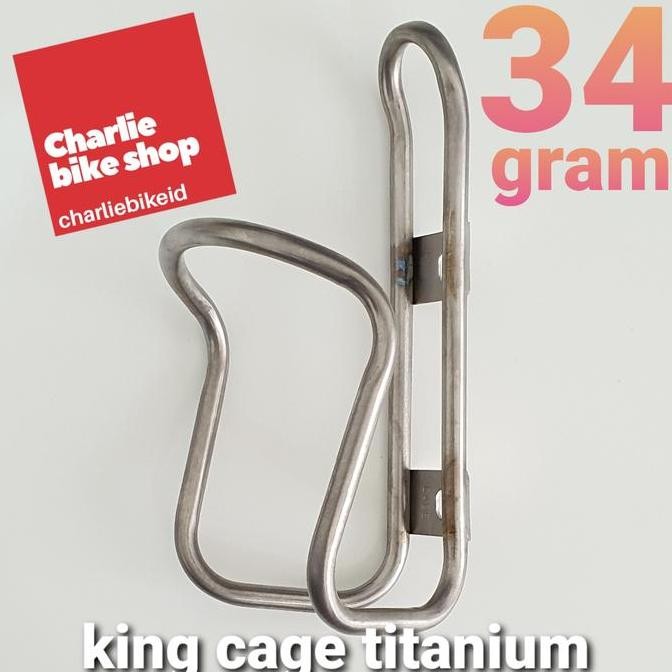 Bottle Cage Classic - KING CAGE - Titanium 34 Gram