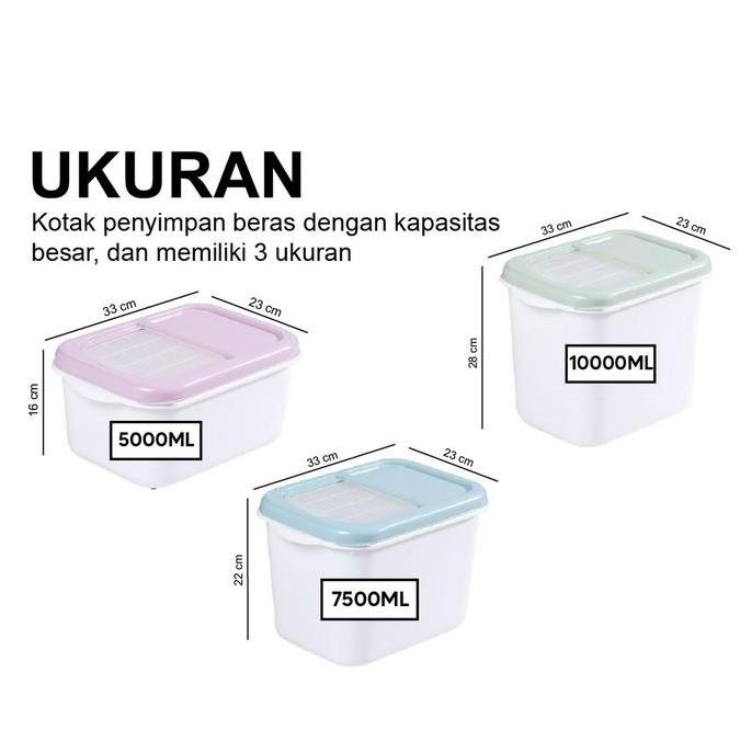 

Terlaris [Cod] Gd C719 Tempat Beras Tepung Serbaguna Dengan Cangkir Ada Roda Bisa Didorong Kotak Penyimpanan Makanan