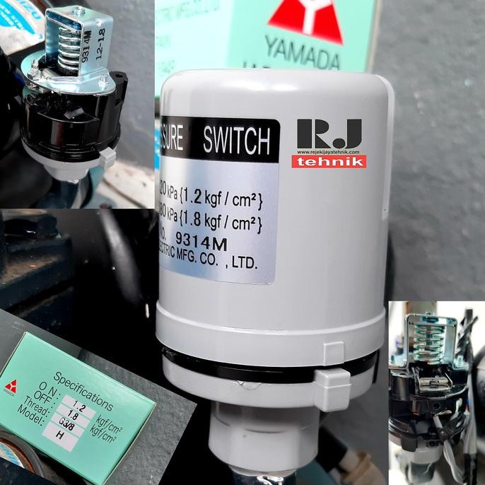 Otomatis Pompa Air Pressure Switch Yamada Drat 3/8