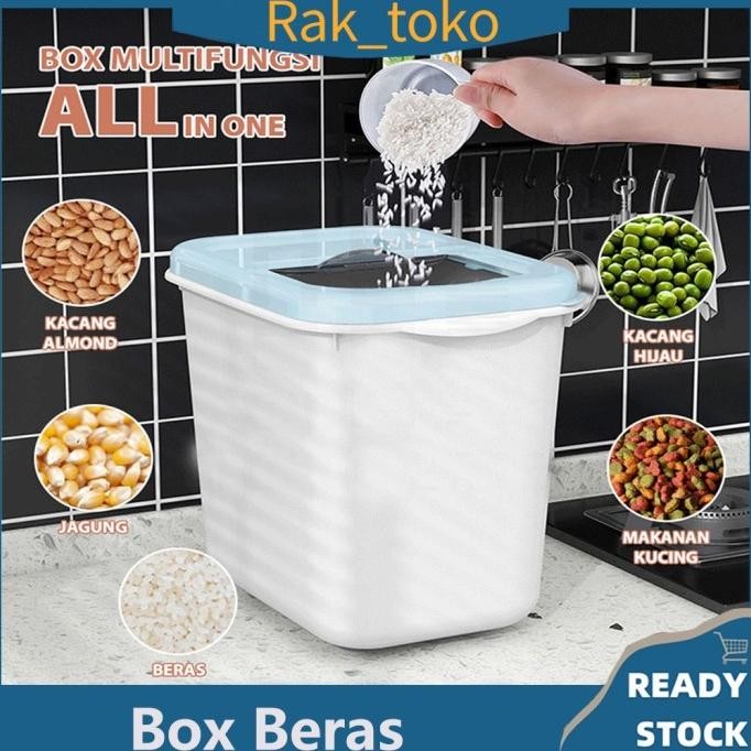 

Terlaris Tempat Beras Kotak Penyimpanan Kacang Tepung Makanan Rice Box Storage