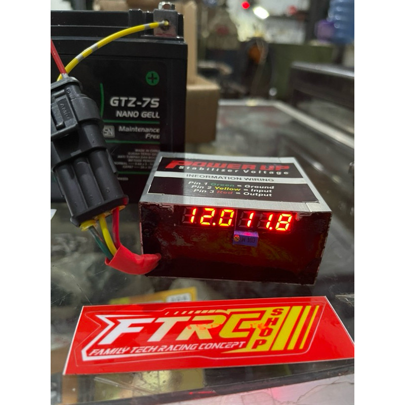 Power up aki motor adjustable bergaransi