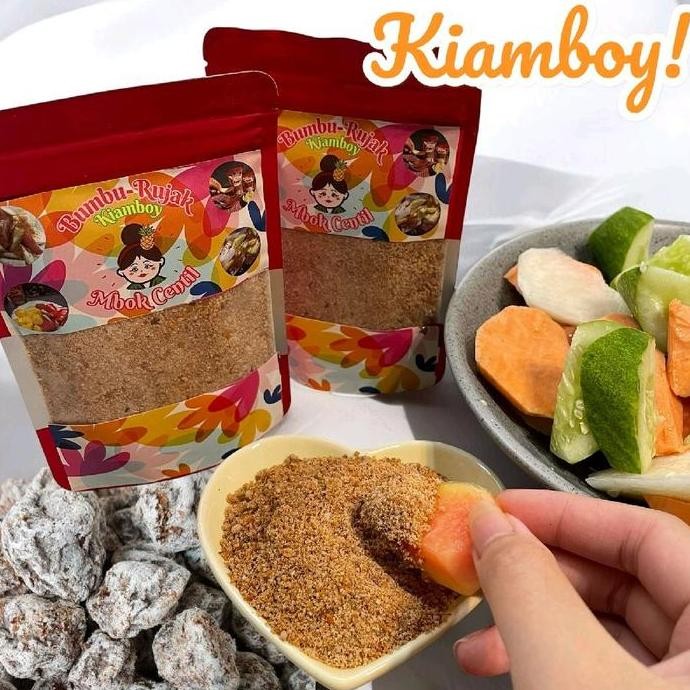 

Bumbu Rujak Bangkok Kiamboy Halal 100gr - Cocol / Tabur Mbok Centil