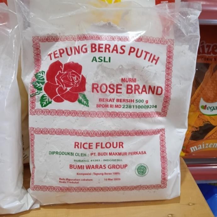 

Terlaris Tepung Beras Putih Asli Rose Brand Kemasan 500 Gr Termurah Dan Berkualitas