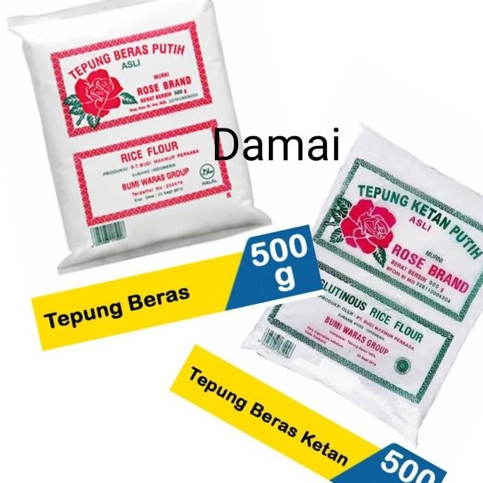 

Terlaris Tepung Ketan Tepung Beras Rose Brand 500Gr