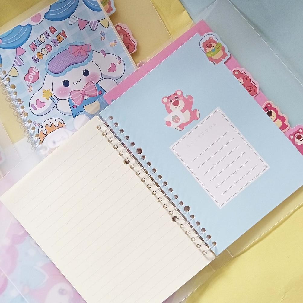 

MMA-1318 vf-52 Fancy Binder A5 Motif Sanrio ZH-2518-3 Kuromi Cinnamoroll Melody Pochacco Lotso Premium Premium